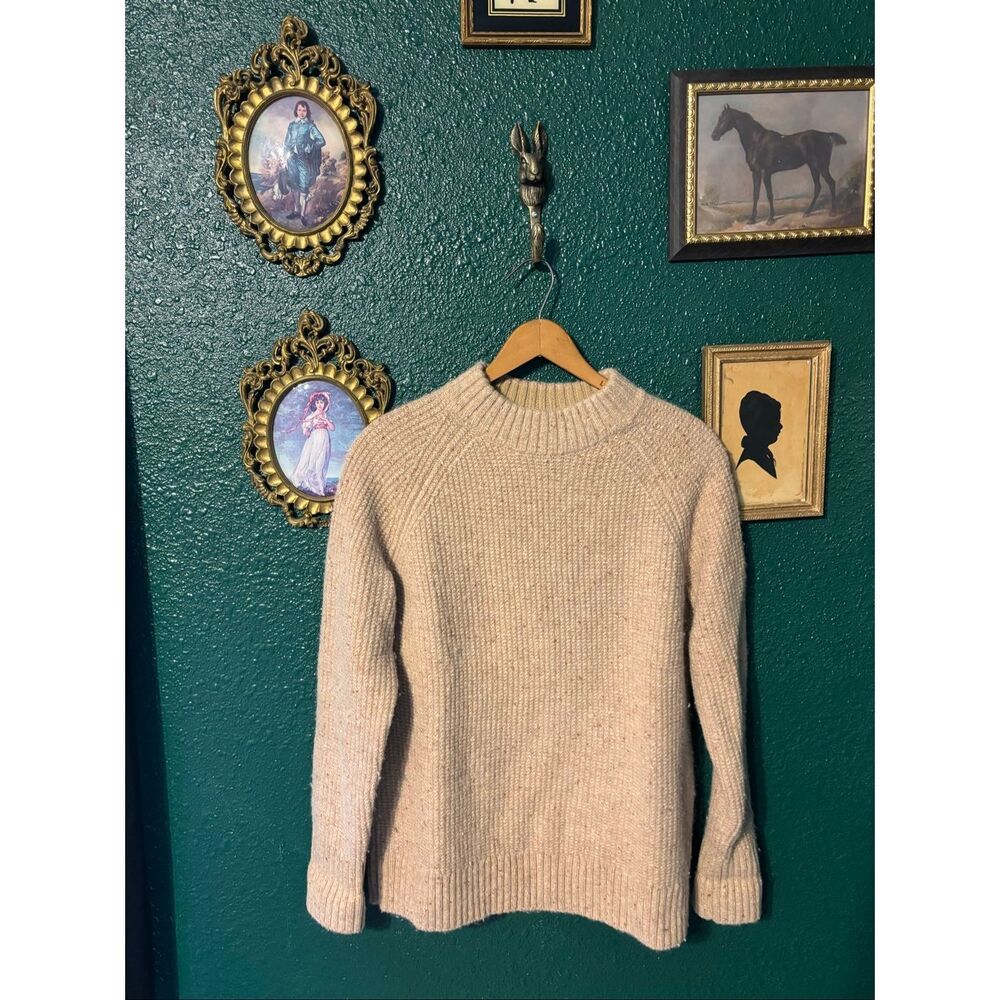 Duluth Trading Tan Wool Sweater Sz Medium